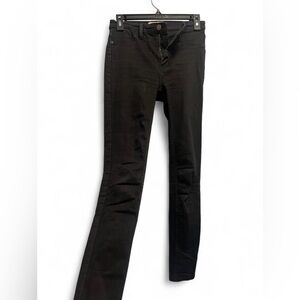 Free People Black Straight Leg Jeans